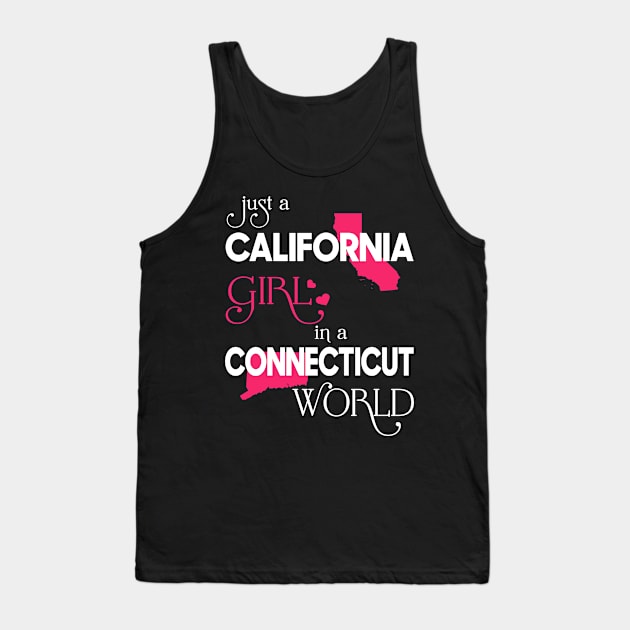 Just California Girl In Connecticut World Tank Top by FaustoSiciliancl